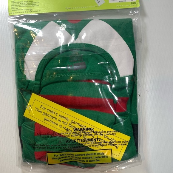 Crazy 8 | Elf Pajama Set 18-24 Months New - Picture 5 of 7